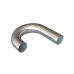 1.5" J-Bend Aluminum Pipe, Mandrel Bent Polished, 1.65mm Thick Tube, 15" Length