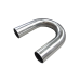 1.75" OD Universal Aluminum Pipe 180 Degree U-Bend, 1.65mm Thick Tube, 15" in Length