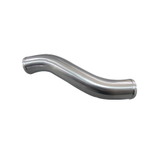 2.5" OD Air Intake S shape Aluminum Pipe, Mandrel Bent Polished, 2mm Thick Tube, 14" Length