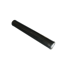 2.5" Straight Aluminum Pipe, Powder Coated, Mandrel Bent, 2.0mm Thick, 18" Length