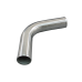 3.5" Aluminum Pipe 75 Degree Mandrel Bend, 3.0mm Thick Tube, 24" in Length