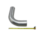 4" Aluminum Pipe 90 Degree L Bend, Polished, Mandrel Bent, 3.0mm Thick, 24" Length