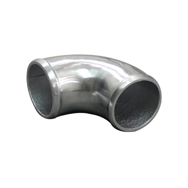2.5" 90 Degree Cast Aluminum Elbow - Turbo Intercooler Pipe Joint, 3mm Thick With Beaded Ends