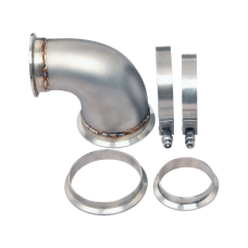 Stainless Steel 4"-3" Reducer 90 Degree Elbow Pipe Tube Vband Flange Clamp