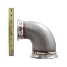4"-3" Cast Stainless Steel 90 Degree Reducer Elbow Pipe Tube Vband Flange