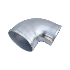 Polished Cast Aluminum 90 Degree 5"- 4" O.D. Reducer Elbow Pipe
