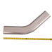 3.5" Oval 45 Degree 304 Stainless Steel Pipe Tube Tubing 16 Gauge Mandrel Bend 