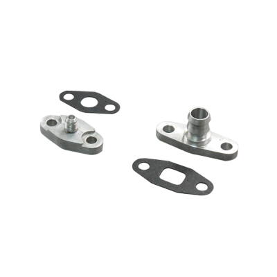 4AN Turbo Oil Feed + Drain Flange Adaptor with Gasket For T3 T4 T04E Turbo Charger