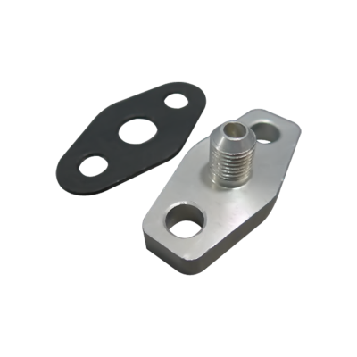 4AN Oil Feed Flange Adaptor with Gasket , Fit Almost All Oil Cooled Turbo Charger 4AN Oil Feed Flange Adaptor with Gasket , Fit Almost All Oil Cooled Turbo Charger