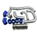 Bolt on Intercooler Piping Pipe Tube Kit for 95-99 Mitsubishi Eclipse Talon 2G DSM Bolt on Intercooler Piping Pipe Tube Kit for 95-99 Mitsubishi Eclipse Talon 2G DSM