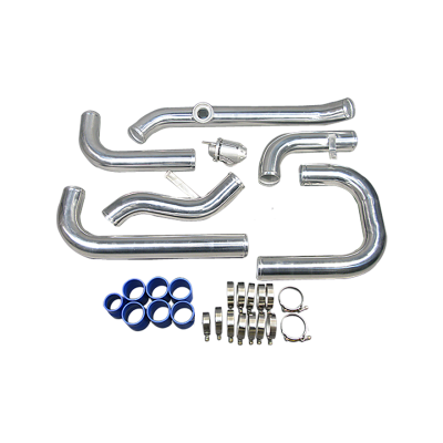 Front Mount Intercooler Piping Pipe Tube Kit + BOV For 88-00 Civic Integra D D16 B16 B18