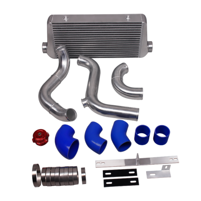 4" Core Intercooler Piping Pipe Tube BOV Kit For 79-93 Ford Mustang LS1 LSx Engine Swap