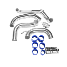 Intercooler Piping Pipe Tube Kit + HKS Style BOV For 89-99 240SX S13 SILVIA SR20DET