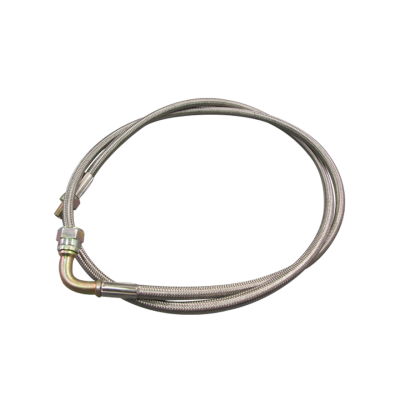 AN4 4 AN 4AN Stainless steel Braided Oil Feed Line Hose 80" Male to Female