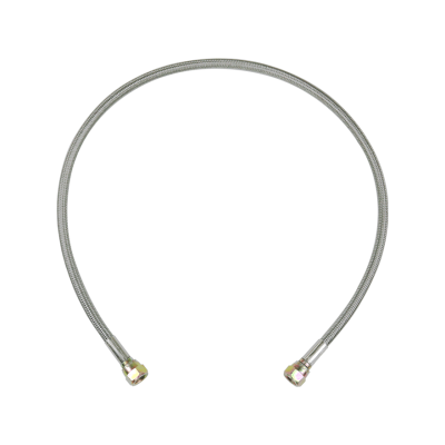 AN4 4AN Stainless Steel Braided Oil Feed Line Hose 32" Straight Female to Female