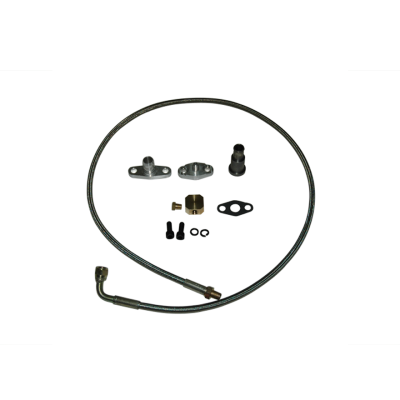 Oil Hose Line Kit Drain Oil Pan Plug , Extra Long 51" For T3 T4 T04E T60 T61 T70 Turbo