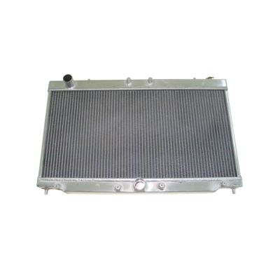 Aluminum Coolant Radiator For 2G 95-99 Turbo 4G63 Eclipse Talon, Core: 26"x13"x2", 1.4" Inlet & Outlet
