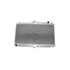 Aluminum Radiator For 99-05 Mazda Miata ManualL;Core Size: 25"x12"x2", Inlet & Outlet:1.27"
