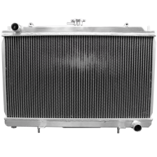 Radiator For 95-99 Nissan 240SX S14 Chassis with S14 S15 SR20DET Engine Swap, Core: 25"x16.75"x1.6"