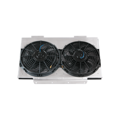 Aluminum Radiator Shroud + 12" Electrical Fans For Land Rover Defender 90 110 Aluminum Radiator Shroud + 12" Electrical Fans For Land Rover Defender 90 110