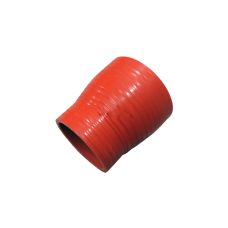 Universal 2.5" - 2" Red Straight Silicon Hose Reducer Black Coupler 3" Long