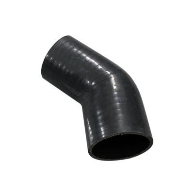 2.75" to 2.60 Inch Black Silicon Hose Reducer 45 Degree Elbow Coupler