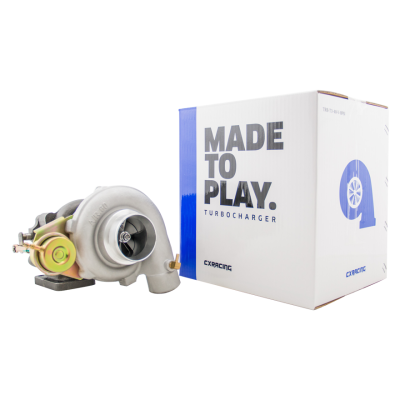 T3 .48 AR 8PSI Turbo Charger 2.5" Vband .60 AR Compressor + Oil Line Kit