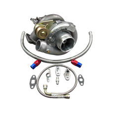 T61 Turbo Charger + Oil Kit Toyota For 86-92 Supra MK3 MK 3 7MGTE Upgrade CT26 Bolt on